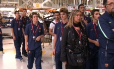 Gyárlátogatáson az FC Barcelona